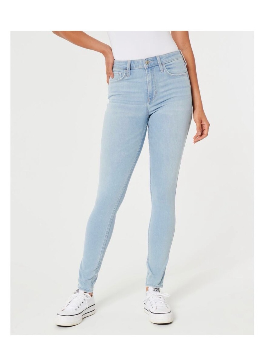 Hollister Light Blue High-Rise Women’s Skinny Jeans